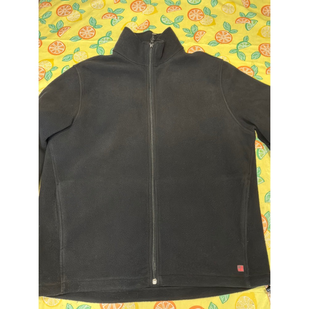 Gorpcore Mens Woolrich Full‎ Zip Fleece Jacket Large Black